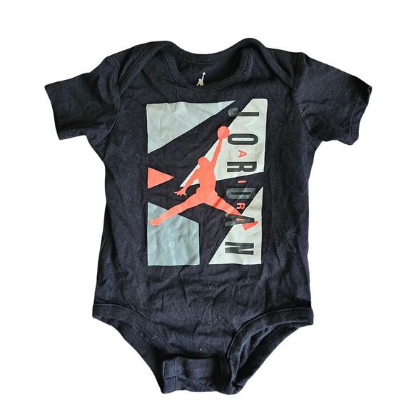 Jordan Infant Baby "Air Jordan" Black Creeper Size 6M - Picture 1 of 4